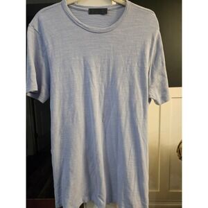 G/FORE Mens Slub Knit Crewneck T-Shirt Light Blue Short Sleeve Size M l